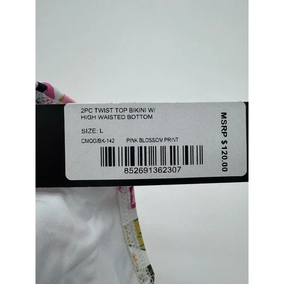 NWT Catherine Malandrino L Tropical Floral Bikini Swim Bottom Bathing Suit High - Picture 4 of 10